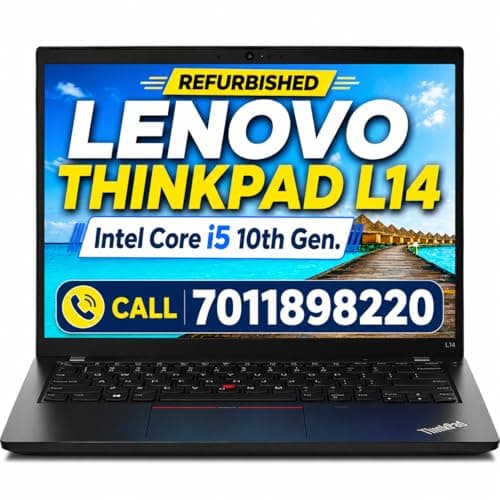 Certified T14 Professional Light Weight Laptop | Core i5 10th Gen | Up to 32GB RAM | Up to 2TB SSD | 14" FHD Display | Windows 11 (16, GB, 512, GB)