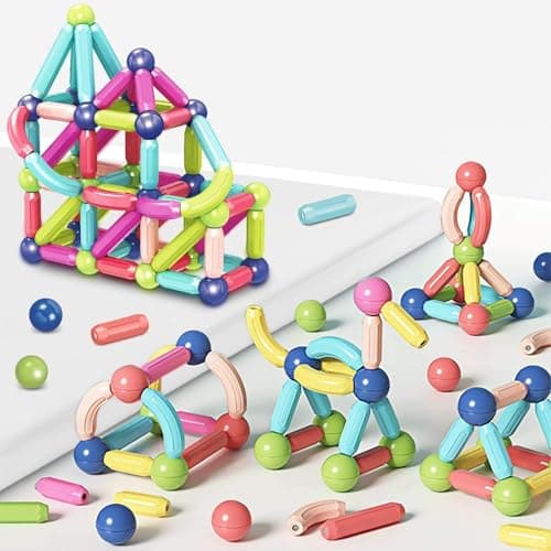 GAANU Magnetic Building Blocks for Kids | Construction STEM Building Toys for Kids 2–5 Years | Safe Magnetic Blocks for Toddlers, Boys & Girls | Educational Blocks & Magnet Toys (36pcs) 2