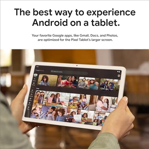 Google Pixel 11" Tablet - Android Standalone Tablet Only - 128GB - WiFi - Porcelain [Latest] 3