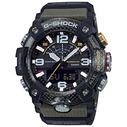 Casio G-Shock GG-B100-1A3DR Bluetooth Analog-Digital Black Dial Men Watch Green Resin Strap (G973)