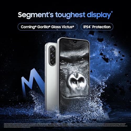 Samsung Galaxy M17 5G Mobile (Moonlight Silver, 8GB RAM, 128GB Storage) | 50MP OIS Triple Camera | Gorilla Glass Victus| IP54 | 6 Gen OS Upgrades | AI | Gemini Live | Lag-free Gaming | Without Charger 5