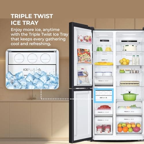 Haier 598 L 3 Star Frost Free Expert Inverter Smart Sense AI enabled 3-Door Side by Side Refrigerator (HRT-683PWGU1, Pearl White Glass, Magic Convertible Zone, Premium Vogue Glass, 2026 Model) 4