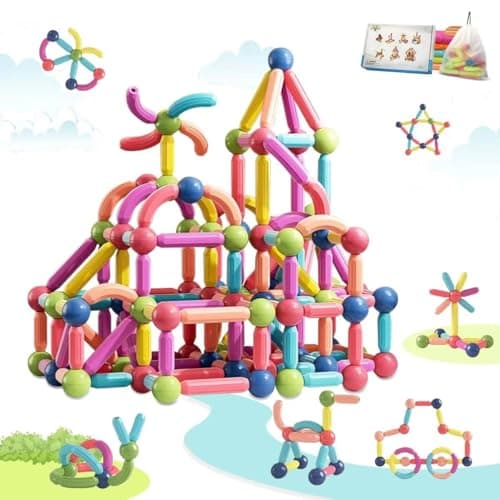 GAANU Magnetic Building Blocks for Kids | Construction STEM Building Toys for Kids 2–5 Years | Safe Magnetic Blocks for Toddlers, Boys & Girls | Educational Blocks & Magnet Toys (36pcs)