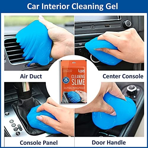 LAZI Multipurpose Car AC Vent Interior Dust Cleaning Gel Jelly Detailing Putty Cleaner Kit Universal Car Interior, Keyboard, PC, Laptop, Electronic Gadget Cleaning Kit (Pack of 1-100gm) 3