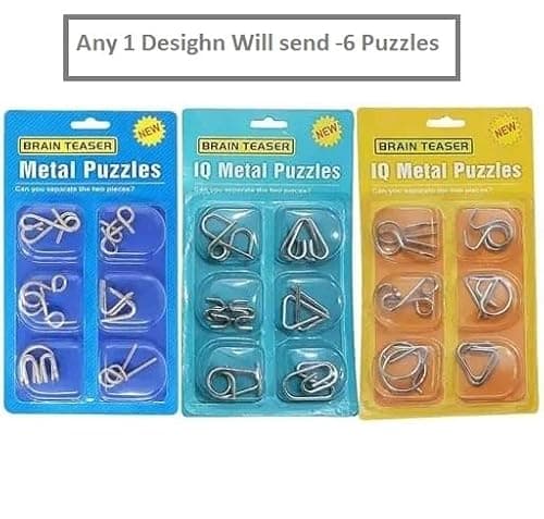 Famous Quality Mind Challenging Game - Brain Teasers Metal Wire Puzzle - Assorted Metal Puzzle for Gifts, Party Favors, Prizes, Disentanglement Puzzle Unlock Interlock Toys- Easter Theme 4
