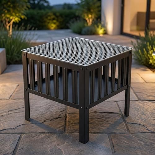 ecofynd Portable Charcoal Barbeque Grill, Modern Foldable & Compact BBQ Set for Home, Picnic, Camping, Traveling, Outdoor Cooking, Bonfire, Heavy Duty Firepit Tandoor Tools (Stellar Black, BBQ005) 2