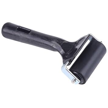 Rubber Brayer Roller Paint Construction Brush Tools for Printmaking Printing Scrapbooks Wallpapers Stamping Blac