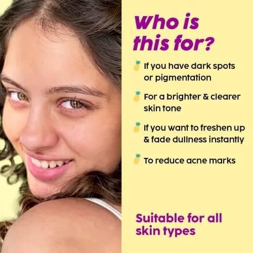 The Plant Fix Plix 5% Pineapple Foaming Facewash For Depigmentation,100ml | Cleanser For Skin Brightening & Even Toned Complexion | Free Of Sulphates, Paraben & Silicones 5