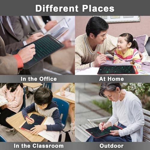 Besite Toys LCD Writing Tablet 12 Inch Screen, Learning Educational Toys for 3-12 Year Old Girls, Erasable Doodle Board for Kids, Electronic Digital Handwriting Drawing Board Tablet Pack-1 4
