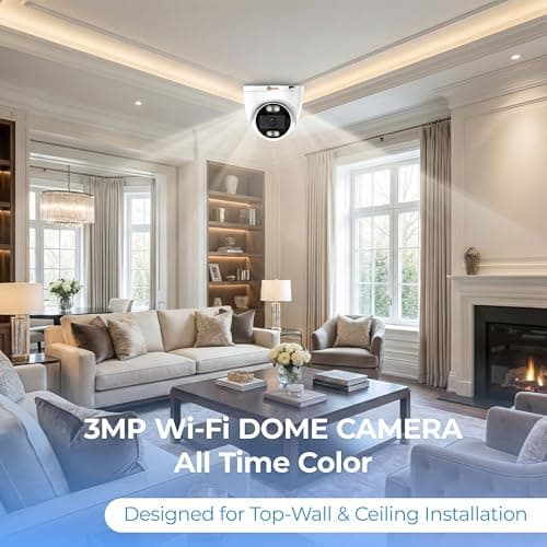Trueview 3MP Smart WiFi Dome Security Camera | All Time Color Night Vision | Human Detection | Two Way Audio | 256GB Memory Card Support | H.265 | Alexa Compatible | STQC Approved 2