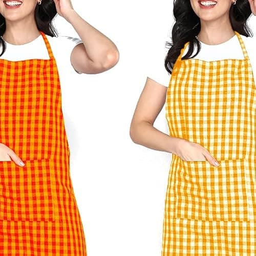 Premium Adjustable Apron for Cooking, Baking, and BBQ – Unisex, Durable Cotton, Perfect for Kitchen & Outdoor Use .Pack of 2 Size 60 X 80 2