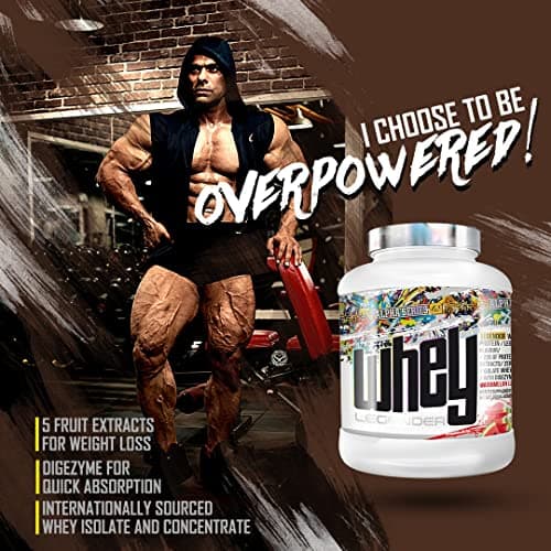 Absolute Nutrition Legender Whey Protein, Weight Loss, Sports Supplement, 5 Fruit Extracts, Sugar-Free, Protein Isolate, Digezyme, Vitamin C, 2KG (Cashew Saffron Pistachio) 2