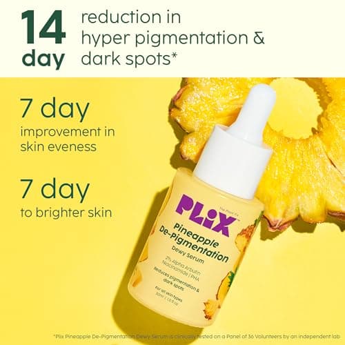 PLIX - THE PLANT FIX Pineapple Pigmentation Skincare Regime For Dark Spot Removal | Face Serum and Moisturizer Combo With 2% Alpha Arbutin For Women & Men, Pack of 2 (30ml + 50g) 3