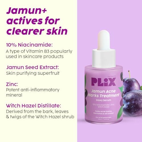 The Plant Fix Plix Jamun Face Wash and Acne Marks Serum Combo(100ML + 30ML) For Acne spots & Oil Control, For Breakouts | Oily & Acne Prone Skin | Women & Men 4