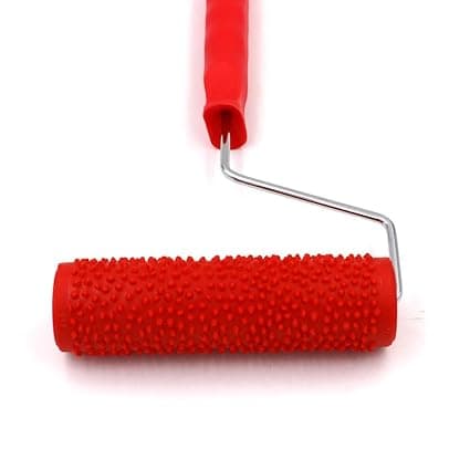 7 inch Embossing Paint Roller Painting Brush with Handle Wall Decor #11