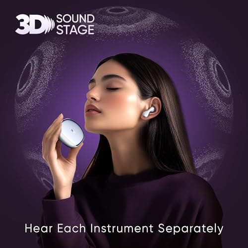 Mivi SuperPods Immersio[Flagship Launch] | Dolby Audio, 3D Soundstage, 60H Battery, AI-ENC Mic, BT 5.4 | Ear Buds Wireless with Deep Bass, Fast Charging, in-Ear Bluetooth Earbuds 4