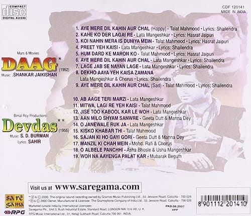 Daag 1952 / Devdas 1955 2