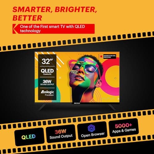 Kodak QLED SE 80 cm (32 inch) QLED HD Ready Smart Linux TV 2025 Edition (32QSE5080) 3