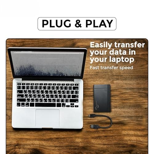 Multybyte HDD Casing 2.5 Sata SSD Enclosure 6Gbps Hard Drive Case Tool Free Sata to USB 3.1 Solid State Drive Enclosure USB C SSD HDD Enclosure Max 2TB Support UASP for 2.5 Inch SSD & HDD 4