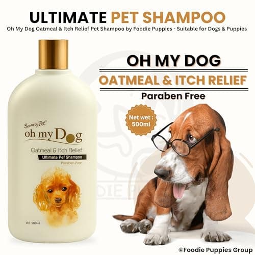 Foodie Puppies Oh My Dog Oatmeal Shampoo for Dogs and Puppies - 500ml | Paraben & Cruelty-Free Ultimate Pet Shampoo | Shiny, Soft Fur and Itch-Relief Coat | Suitable for All Breeds and Sizes 2