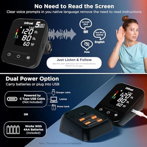 Dr Trust Smart Automatic Digital Blood Pressure Monitor BP Machine 101 (Black) 3