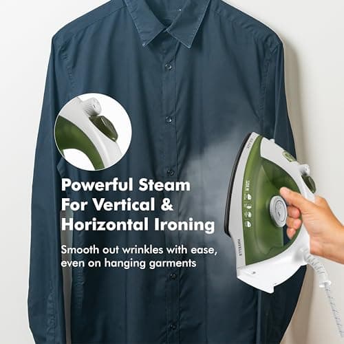Havells Glaze 1250 Watts Steam Iron with Self Cleaning Function|Vertical & Horizontal Ironing|170 ml Tank for Longer Ironing|High Steaming Rate Upto 12 gm/min|2 Years Door Step Warranty by Havells 3