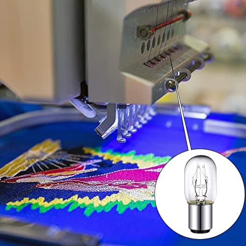 ALUCIFIC Clear Incandescent Bulb with Metal Base. Bulb for Sewing Machines (Pack of 2) - Compatible with Usha Janome, Non-Warranty 4