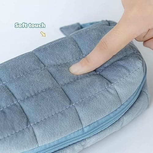 CALFHEADPillow Stationery Pouch – Soft Pillow Makeup Bag, Pillow-Shaped Pencil Case for School, Cosmetics, Travel | Pen & Color Storage Pouch Case | School Supplies (Pack of 1, Multicolor) 5