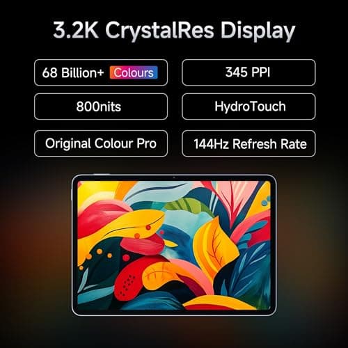 XIAOMI Pad 7 |Qualcomm Snapdragon 7+ Gen 3 |28.35cm(11.16") Display |12GB, 256GB |3.2K CrystalRes Display |HyperOS 2 |68 Billion+ Colours |Dolby Vision Atmos |Quad Speakers |Wi-Fi 6e |Graphite Grey 3
