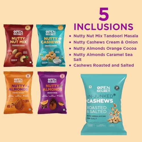Open Secret Premium Dry Fruit Gift Box | Assorted Cashews & Almonds | Healthy Gifting Hamper for Ramadan, Festive Occasions & Corporate Celebrations 3