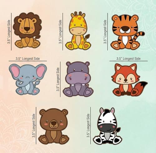 ImagiVibe DIY Paint Your Own 8 Cute Animal Cutouts Fridge Magnets Kit for Kids | Craft Activity Kit Creative Fridge Magnet Painting Art | Encourages Imagination, Creativity & Screen-Free Fun | Made in 3