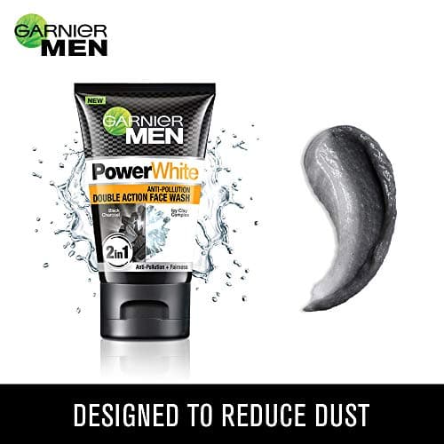 Garnier Men Power White Anti-Pollution Brightening Cream Moisturiser,40G & Men, Face Wash, Brightening & Anti-Pollution, Turbobright Double Action, 100 G 3