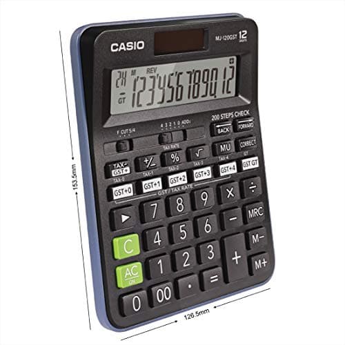 Casio MJ-120GST GST Financial Calculator (Black) 3