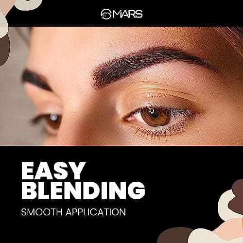 MARS 4 in 1 Eyebrow Powder Cake with Angled Eyebrow Brush and Spoolie | Long Lasting & Waterproof | (8g) 3