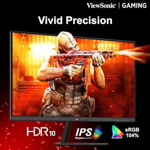 ViewSonic VX2779A-HD-PRO 27 inch (68.5 cm) FHD IPS Gaming Monitor | 240Hz | 1ms MPRT | HDR10 | AMD FreeSync Premium | SuperClear IPS | Eye Care | HDMI, DisplayPort | Ultra Slim Frameless Design 4