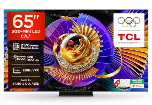 TCL 164 cm (65 inches) 4K SQD-MiniLED TV 65C7L (Black)