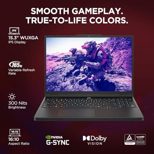 Lenovo Legion 5 2025 AMD Ryzen 7 260 | NVIDIA RTX 5050 8GB (16GB RAM/1TB SSD/WUXGA IPS/165Hz/15(39.6cm)/Windows 11/Office 2024+AI Now/Black/2.5Kg), 83M00073IN AI Powered Gaming Laptop 3