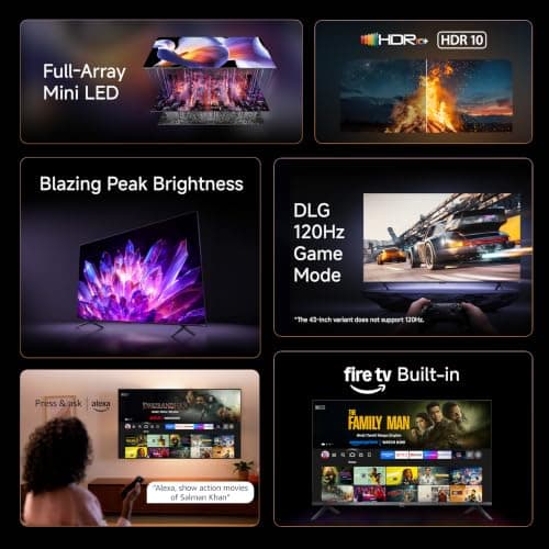 Xiaomi 108 cm (43 inches) Smart TV QD-Mini LED Fire TV L43MC-FSMIN 2