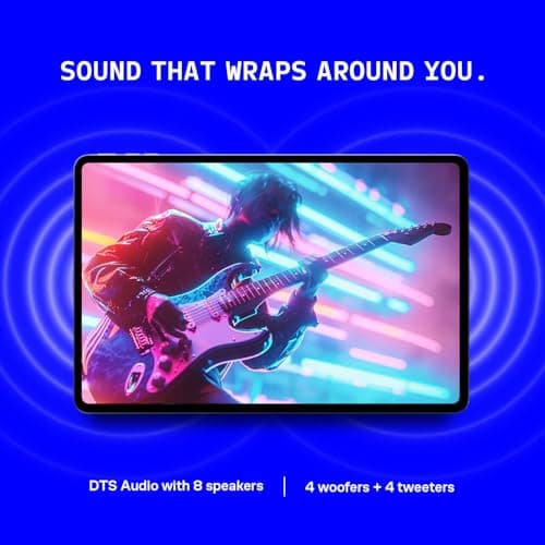 Brave Ark (SmartChoice) Android Tablet with Pen| 12.95"(32cm) 2.8K 144Hz Display| Snapdragon 8s Gen 3| AI-Enabled|12GB RAM, 256GB ROM| Segment's Biggest 14550mAh Battery| 8 Speakers|WiFi|Galactic Blue 6