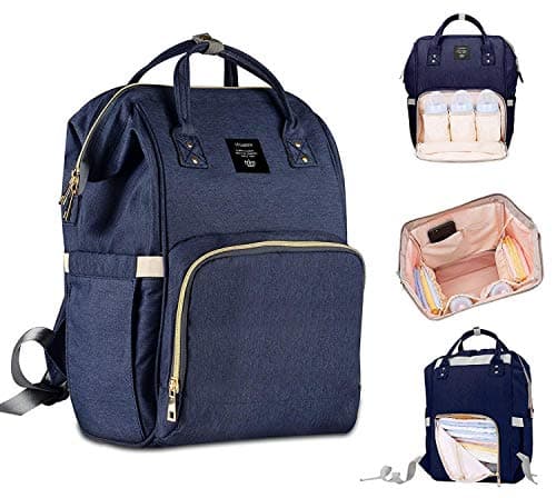 Styleys Baby Diaper Bag For Mother Maternity Backpack (S11035A, Navy Blue) 3