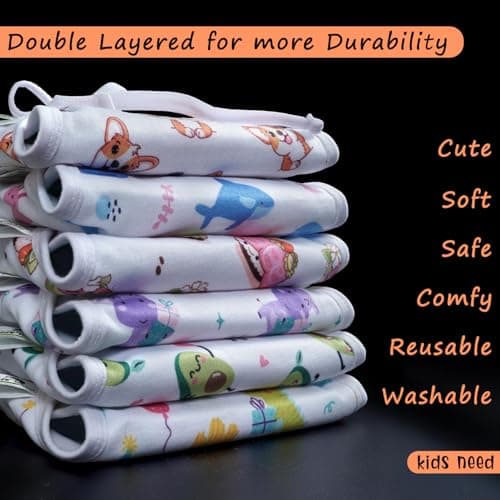Kids Need Premium langots for new born 0-6 months (12 Pack) Super Soft Double Layered nappy Breathable cotton cloth nappies for new born baby essentials | NP2 2