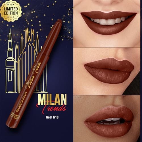 FACES CANADA Ultime Pro HD Intense Matte Lips + Primer - GOAT N10, 1.4g, Limited Edition | 9HR Long Stay | Primer Infused For Flawless HD Matte Finish | Intense Color | Lightweight 2