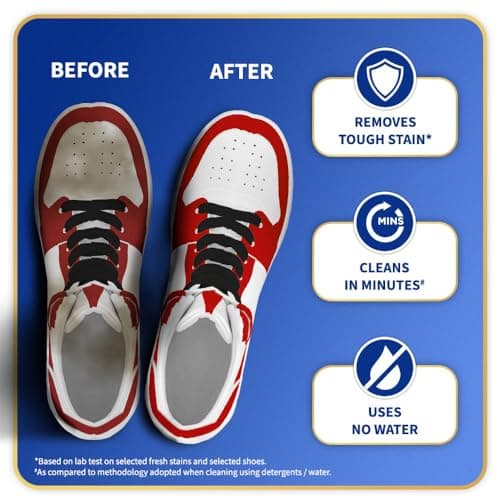 Cherry Blossom Sports Shoe Cleaner With Free Brush - 75Ml | Cleans All Non-Leather Shoes In Minutes, White 3