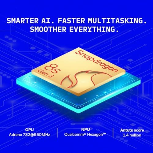 Brave Ark (SmartChoice) Android Tablet with Pen| 12.95"(32cm) 2.8K 144Hz Display| Snapdragon 8s Gen 3| AI-Enabled|12GB RAM, 256GB ROM| Segment's Biggest 14550mAh Battery| 8 Speakers|WiFi|Galactic Blue 4