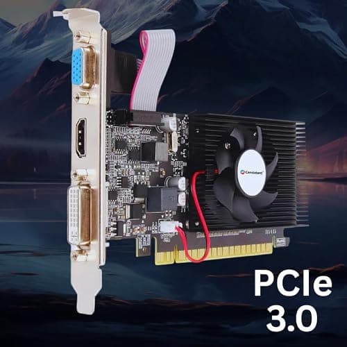 Consistent 730 Graphics Card 4GB DDR3 128-bit, Low Profile Graphics Card, Computer GPU, PCI Express x16, 2K Support, Fermi, DirectX 11 with 3 Year Warranty 5