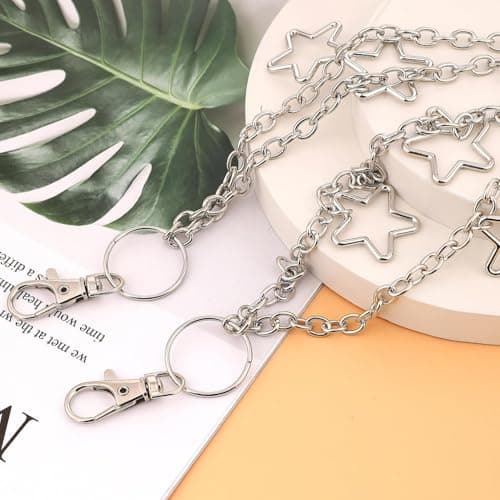 BendJoy® Star Punk Layered Pant Chain for Men & Women | Gothic Waist Accessory with 5-Point Star Pendant, 2-Layer Design for Jeans & Trousers 5