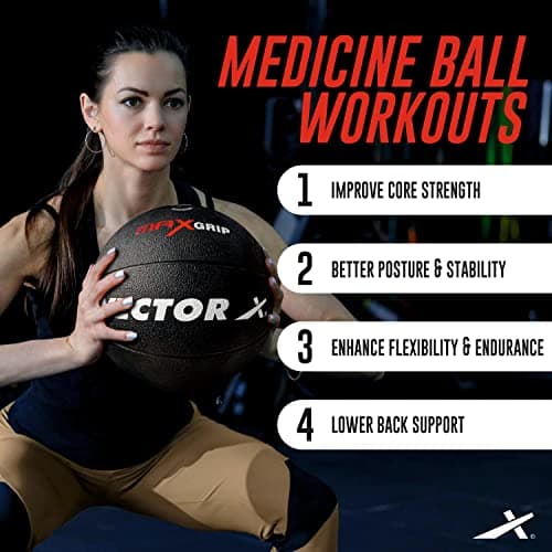 Vector X 1-10 KG Size Medicine Ball for Exercise Ball Workout Fitness Practice Gym Training Heavy Weight Gym Ball 5