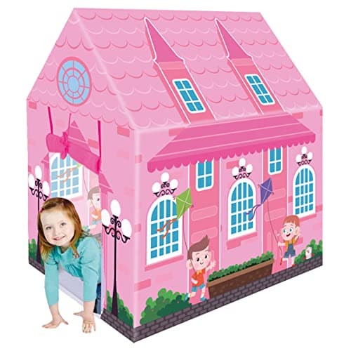 Webby Princess Theme Play Theme Tent House for Kids Pink Color Pink