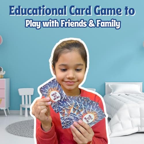 CocoMoco Kids Airplane Trump Card Game for Kids, Learning Games and Educational Playing Cards, Birthday Return Gift for Kids Ages 6-7, 8-10, 11-12 Year Old Boys and Girls (Pack of 10) 4