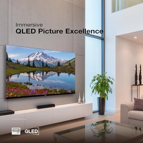 SANSUI 109 cm (43) Full HD QLED Smart Google TV with HDR10, Dolby Audio, Bezel-Less Design, Built-in Chromecast & FloLED Panel JSW43FHG5Q (Black) 2